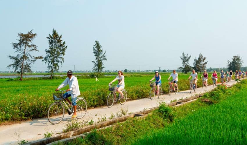Hue Cycling Tour To Thanh Toan Tile-Roofed Bridge