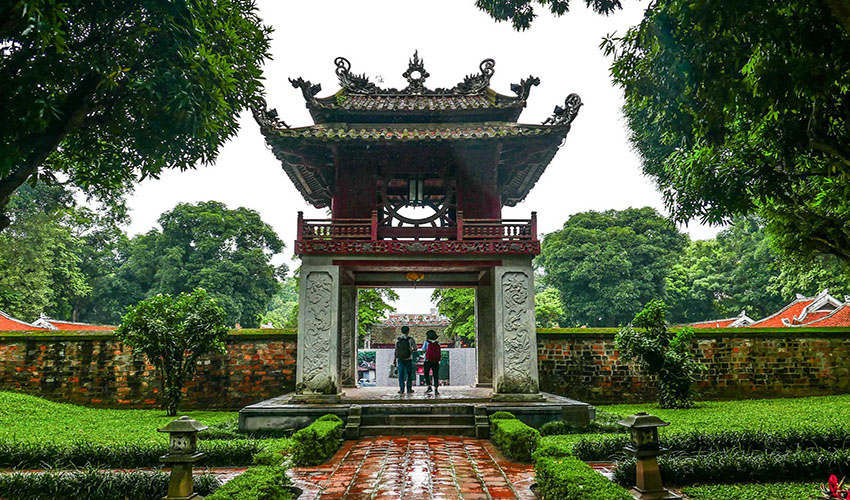 Architecture Temple of Literature hanoi