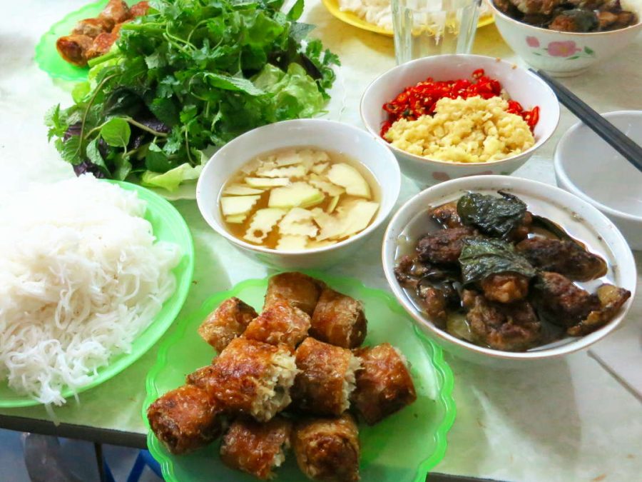 Dinner at Bun Cha Dac Kim Hanoi