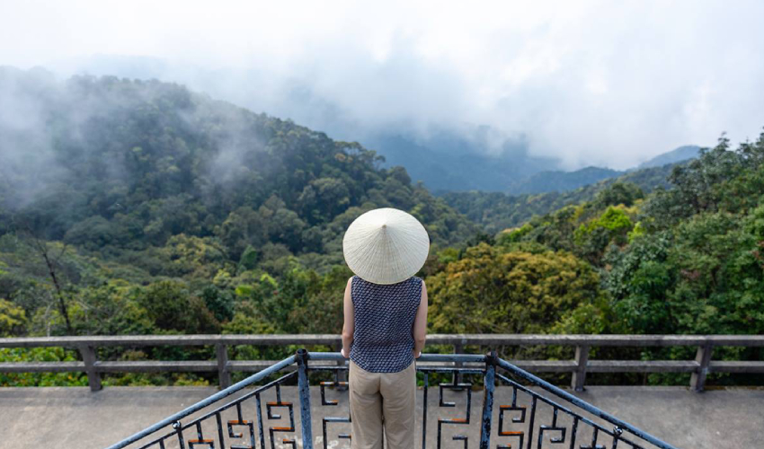 on top bach ma national park